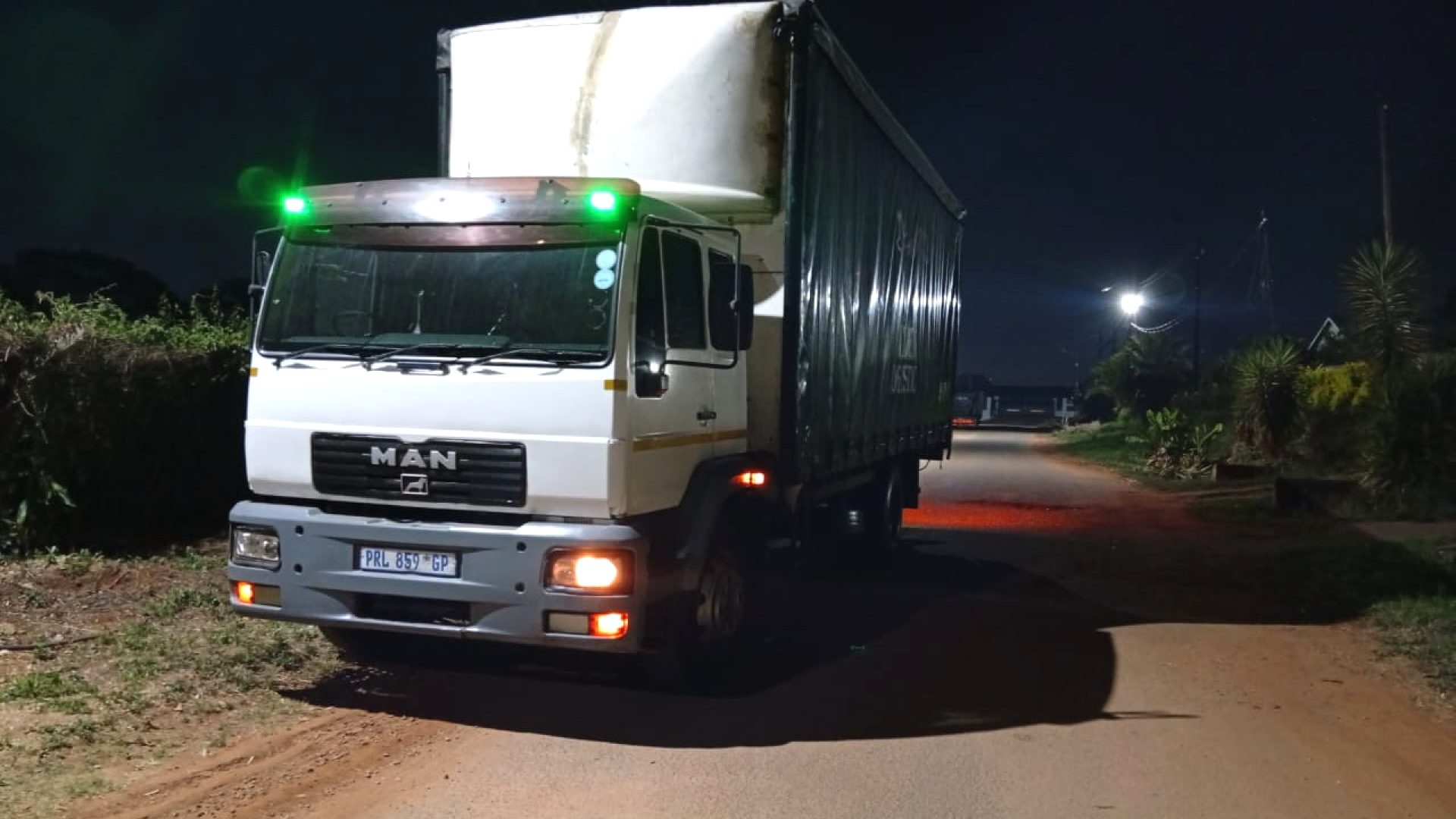 Scooby Doo Investment 8-ton tautliner on a night run